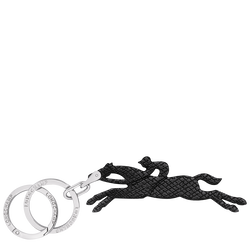 Le Pliage Key rings , Black - Leather