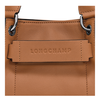 Longchamp 3D Tas met handgreep aan de bovenkant XS, Naturel