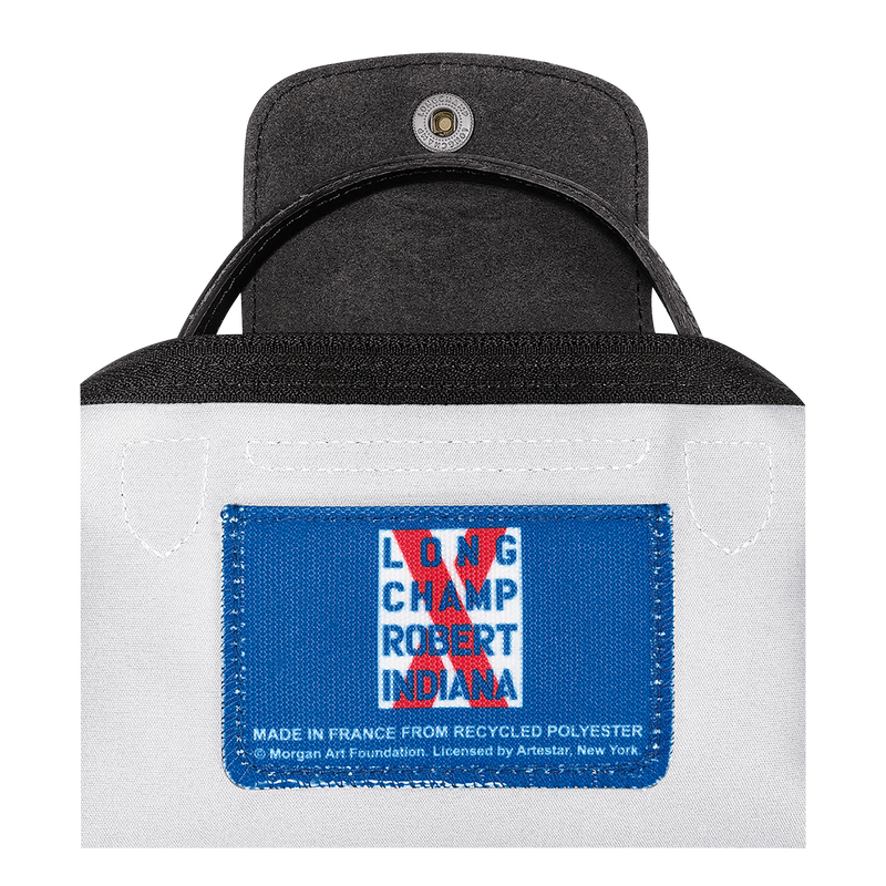 Longchamp x Robert Indiana Pouch , White - Canvas  - View 5 of  6