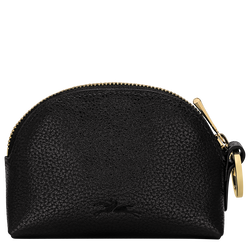 Le Foulonn&eacute; Coin purse , Black - Leather