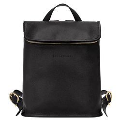 Le Foulonné Backpack , Black - Leather