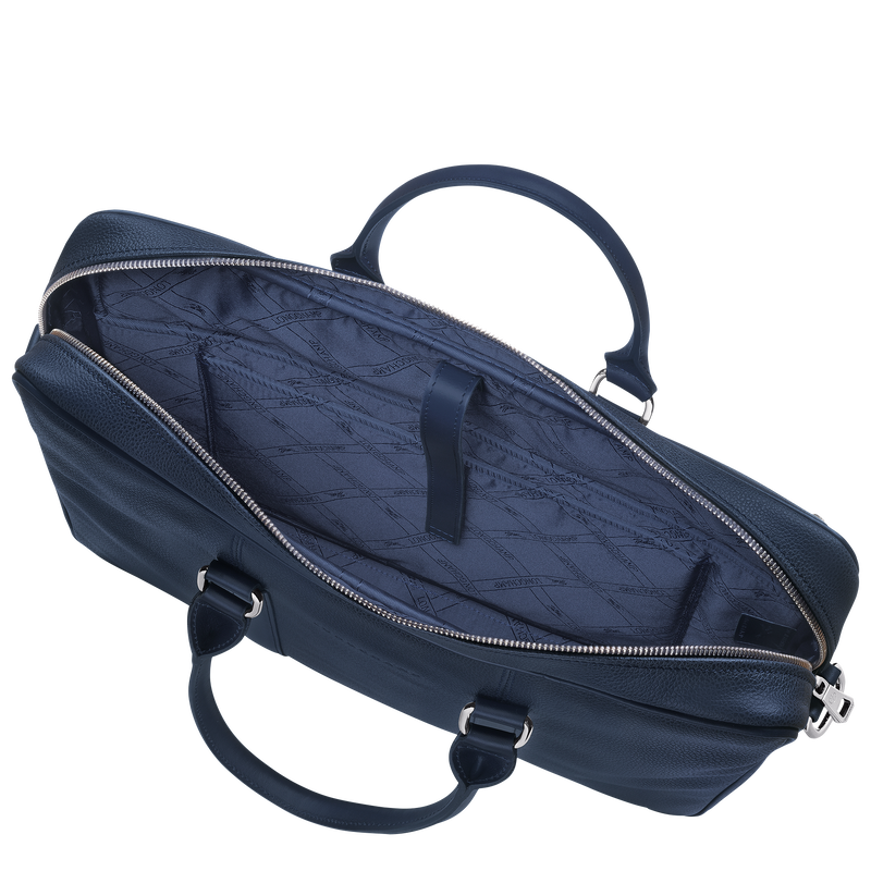Aktentasche S Le Foulonné , Leder - Navy  - Ansicht 5 von 5