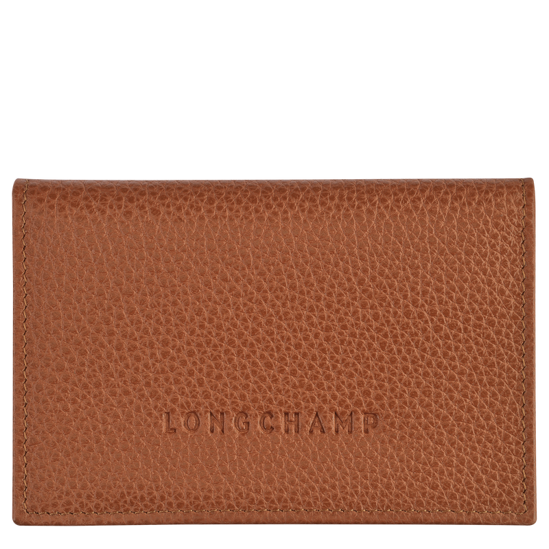 Le Foulonné Card holder , Caramel - Leather  - View 1 of 2