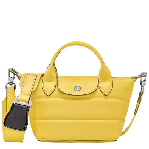 Borsa con manico XS Le Pliage Xtra , Pelle - Giallo - View 1 of  4