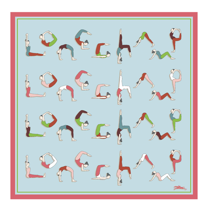 Yoga Silk scarf 50