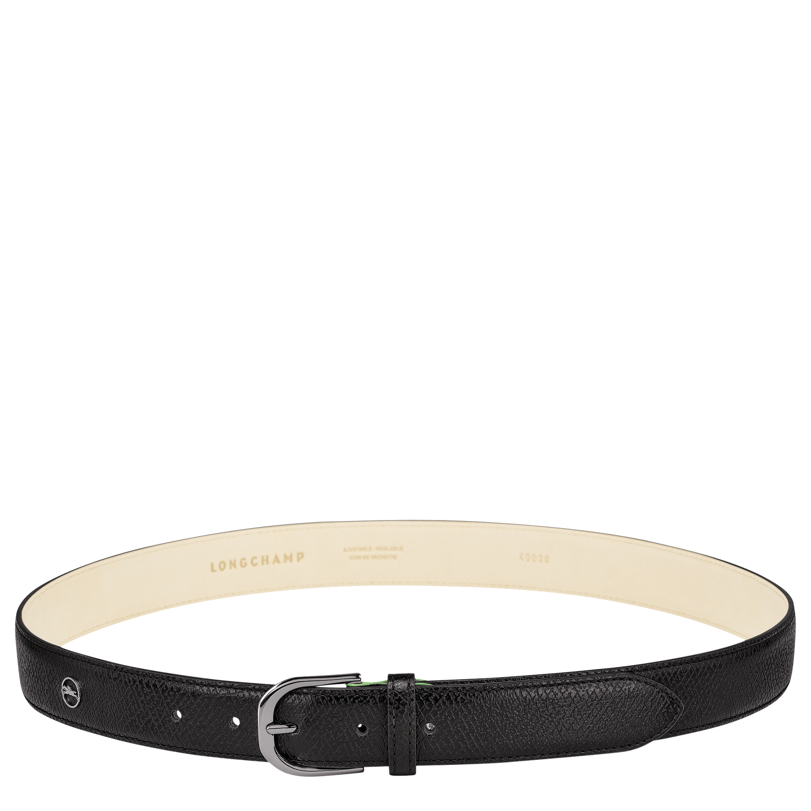 Ceinture femme Le Pliage Cuir Noir Longchamp FR