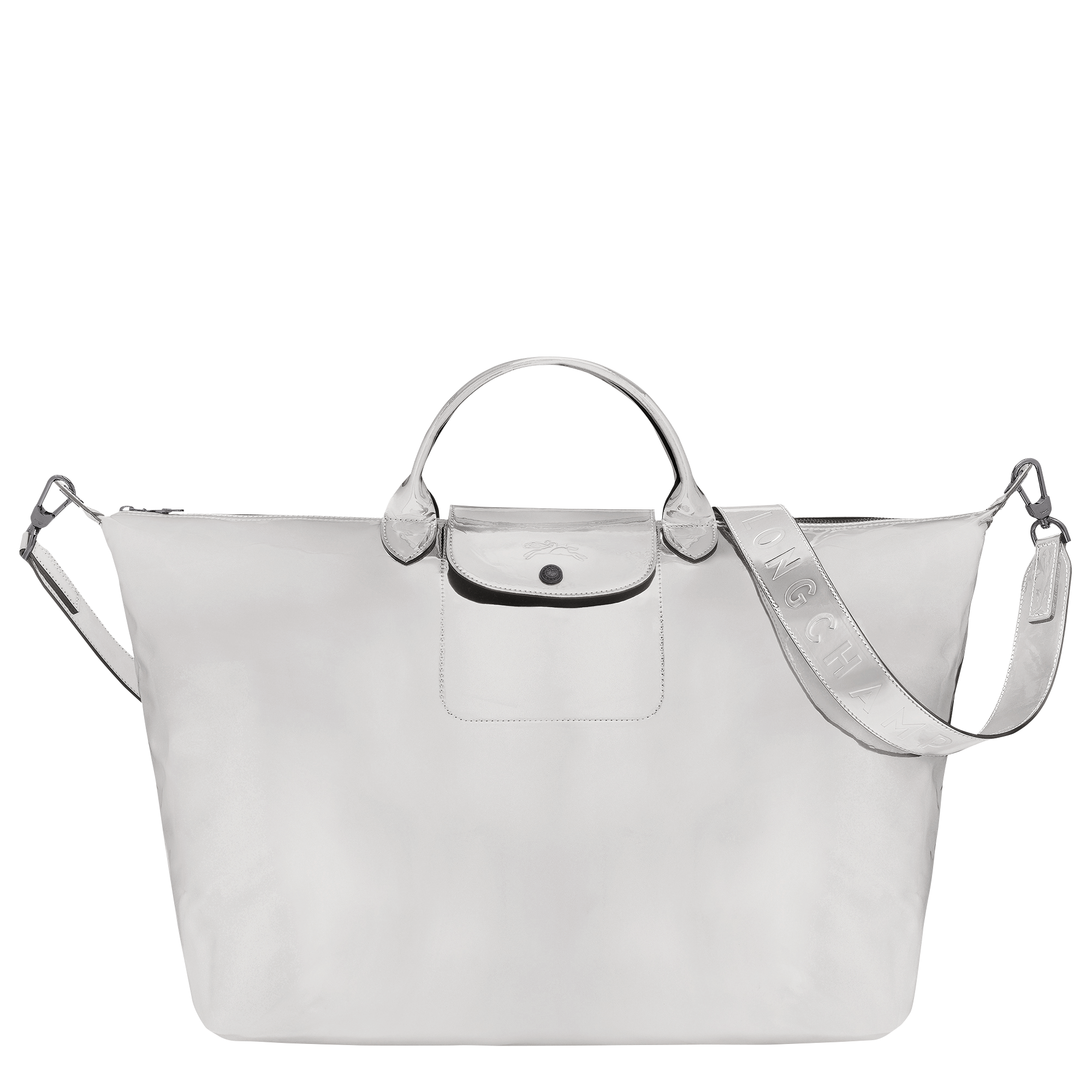 longchamp silver bag