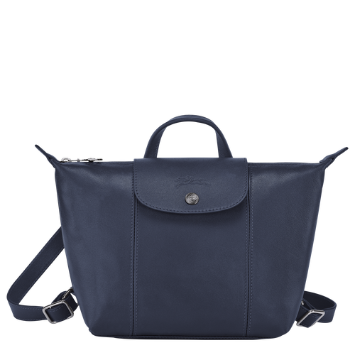 Le Pliage Cuir Backpack, Navy