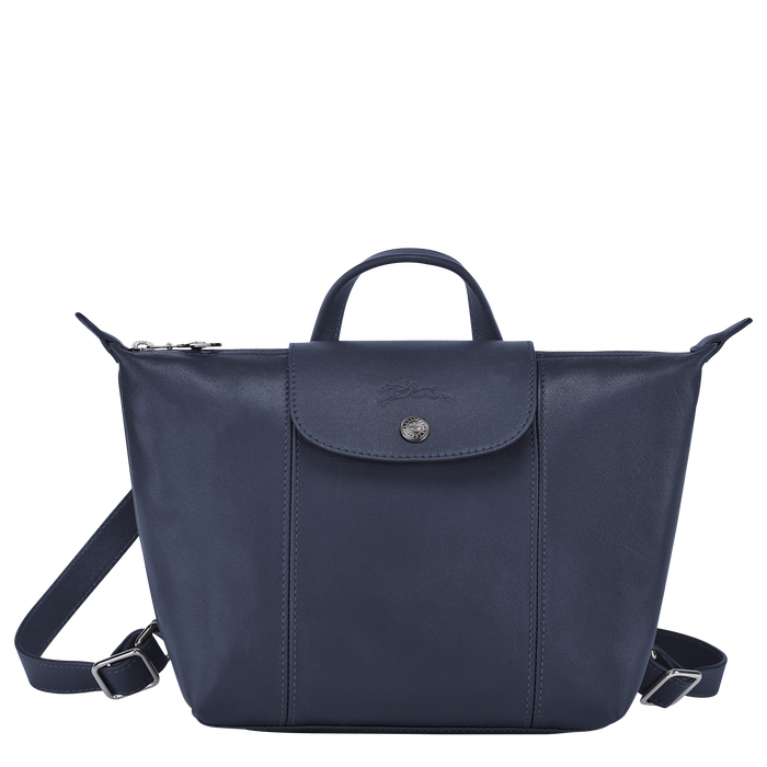 Le Pliage Cuir Backpack, Navy