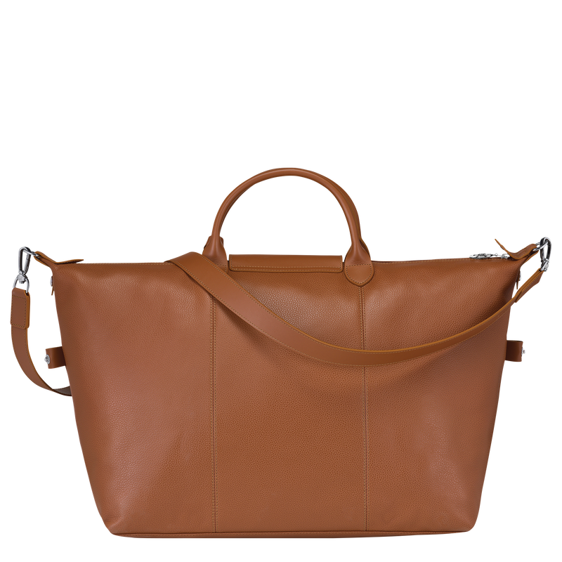 Le Foulonn&eacute; L Travel bag , Caramel - Leather  - View 4 of 4