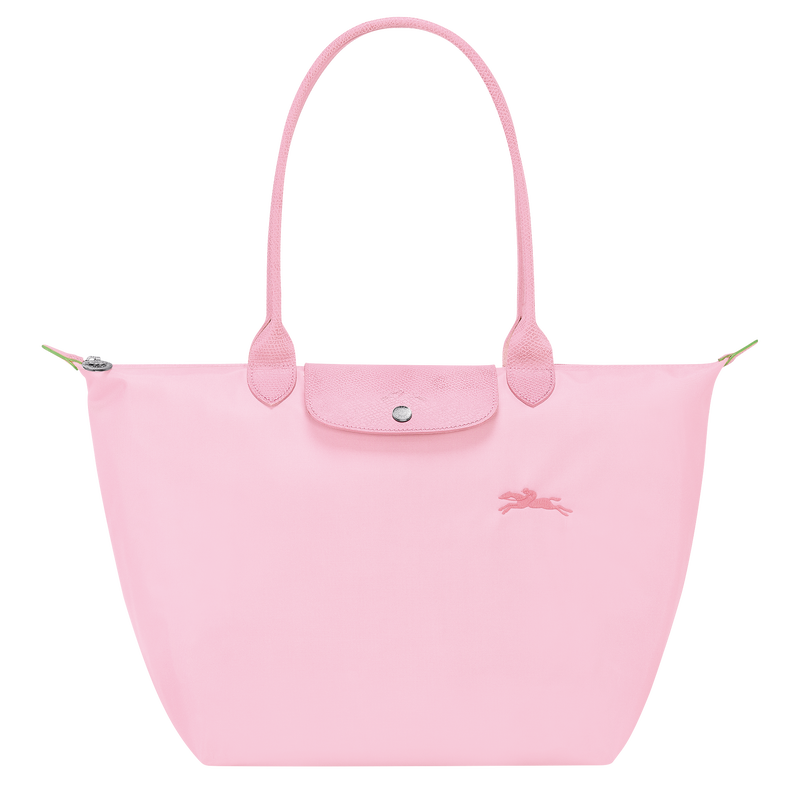 Le Pliage Green L Tote bag Pink - Recycled canvas (L1899919P75