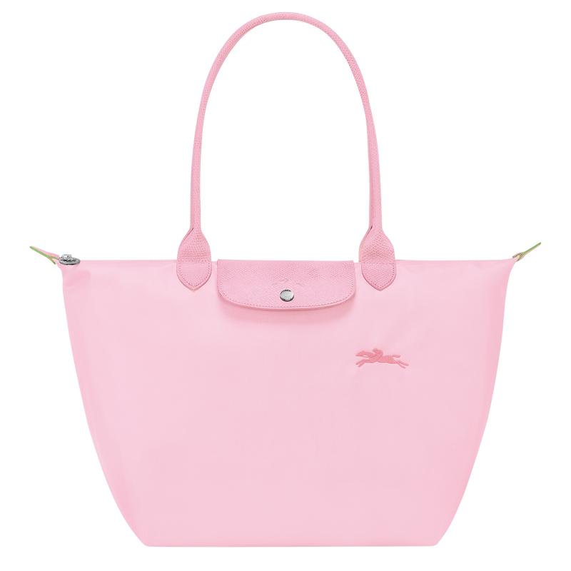 Le Pliage Green L Tote bag , Pink - Recycled canvas  - View 1 of  5