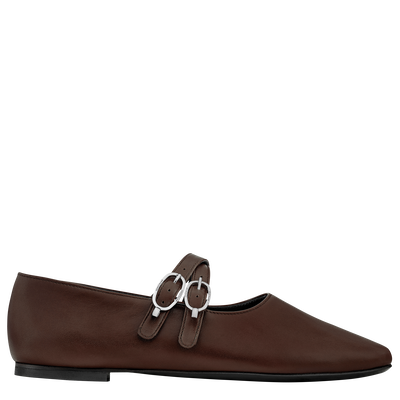 Ballerines Le Foulonné , Cuir - Moka