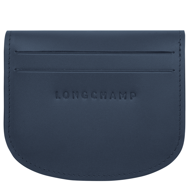 Porta-cart&otilde;es &Eacute;pure , Pele - Azul-marinho  - Vista 2 de  3