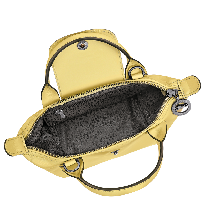 Le Pliage Xtra XS Handbag , Lime - Leather  - View 4 of  5