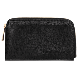 Le Foulonné Card holder , Black - Leather