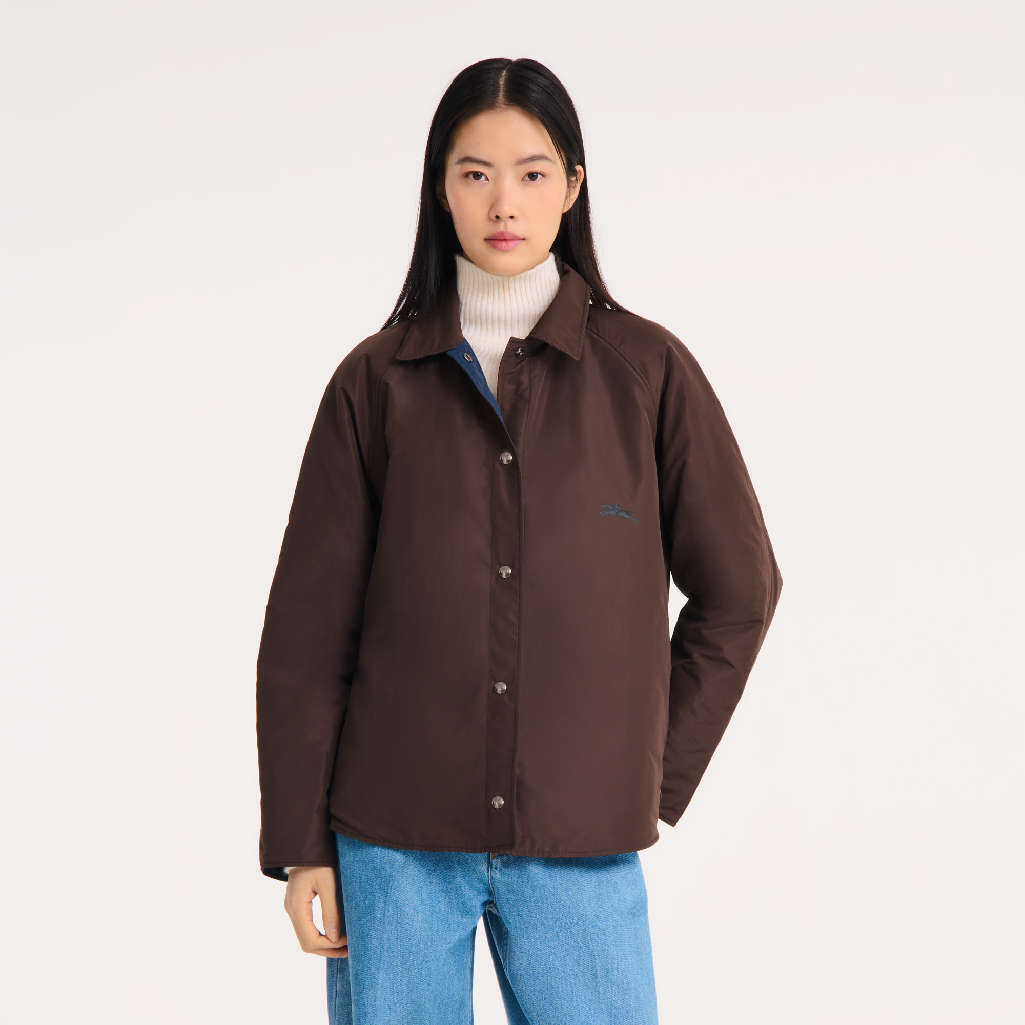 null Padded blouson, Mocha/Navy