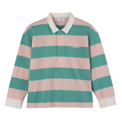 Polo shirt , Ballerina/Mint - Striped jersey