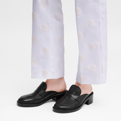 Epure Timeless Mules , Black - Leather