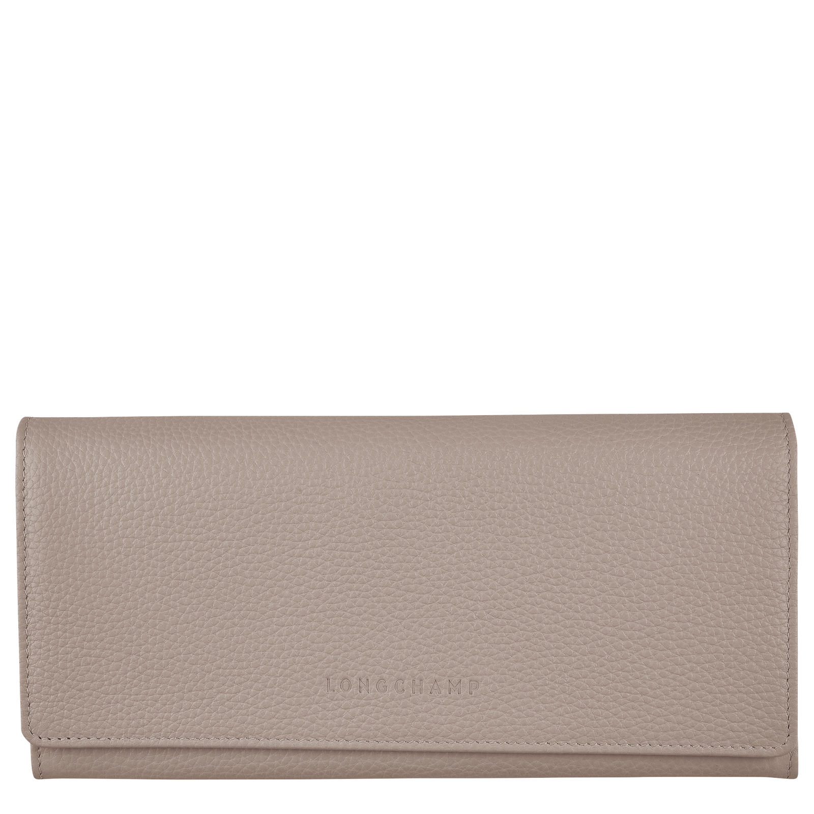 Le Foulonné Continental wallet Turtledove - Leather | Longchamp US