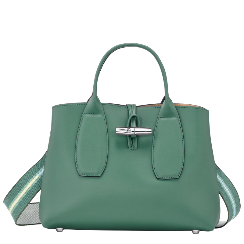 Le Roseau M Handbag , Sage - Leather  - View 1 of  6