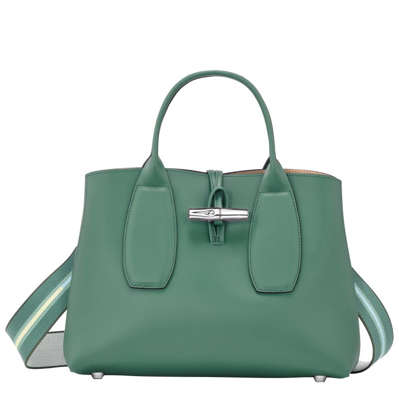 Roseau M Handbag , Sage - Leather  - View 1 of  6