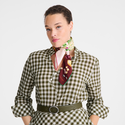 Beyond the Garden Silk scarf 90, Multicolor