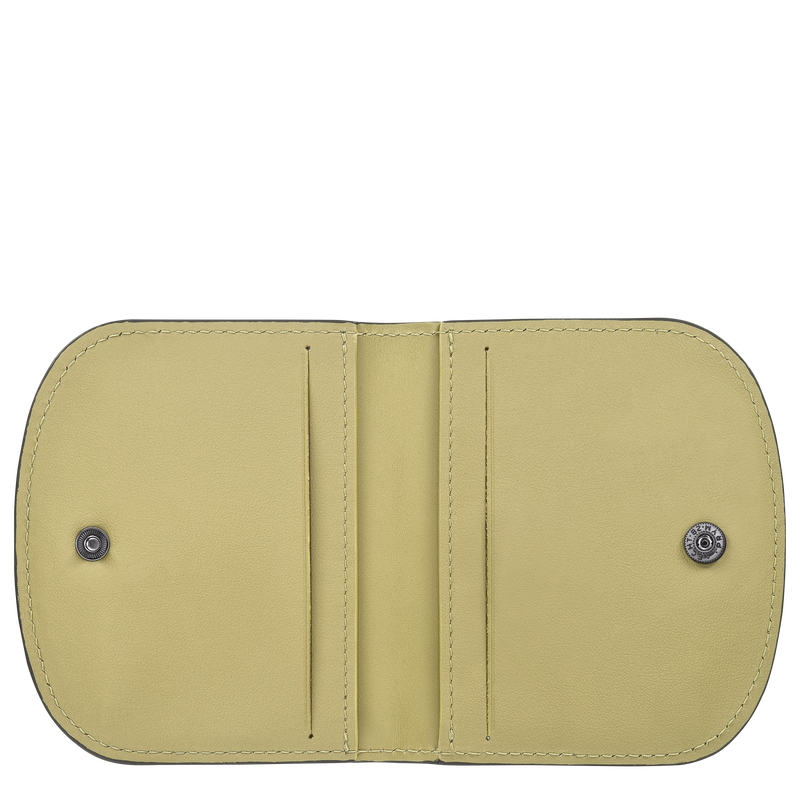 Porta Carte Le Pliage Xtra , Pelle - Pistacchio  - View 3 of  3