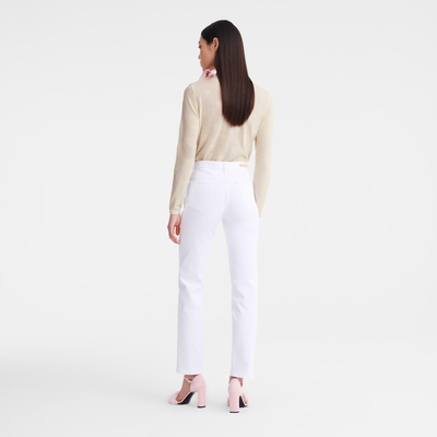 null Trousers, White