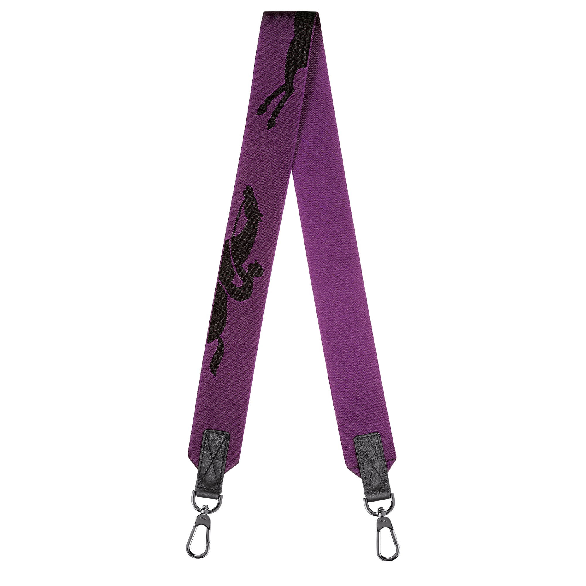 Longchamp 3D 肩帶, 紫色