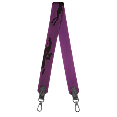 Longchamp 3D 肩帶, 紫色