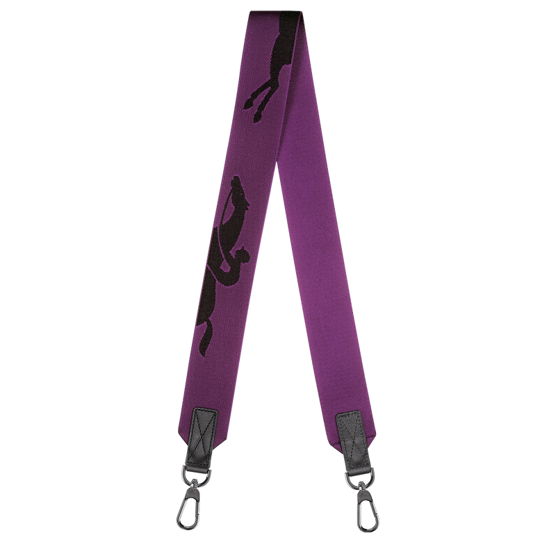 Longchamp 3D 肩帶 , 紫色 - 帆布  - 查看 1 1