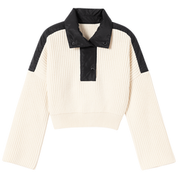 Pullover aus Mesh und Nylon