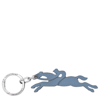 Le Pliage Original Key ring , Slate - Leather