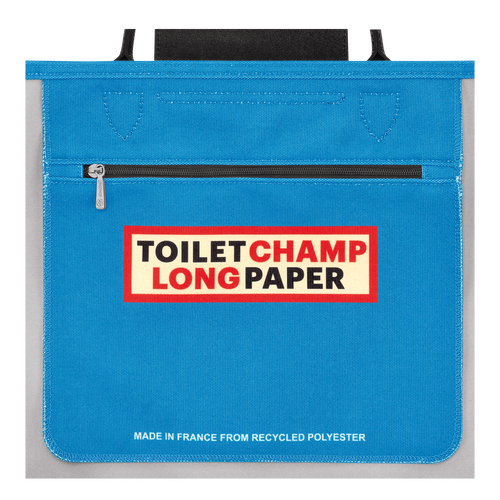 Longchamp x ToiletPaper M Tote bag , Cloud Blue - Canvas - View 5 of 5