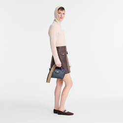Épure XS Tote bag , Navy - Leather