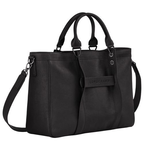 Longchamp 3D Handtasche M, Schwarz