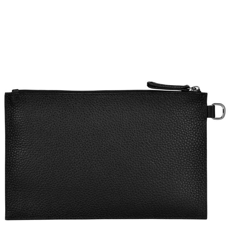 Roseau Essential Pouch , Black - Leather  - View 3 of  3