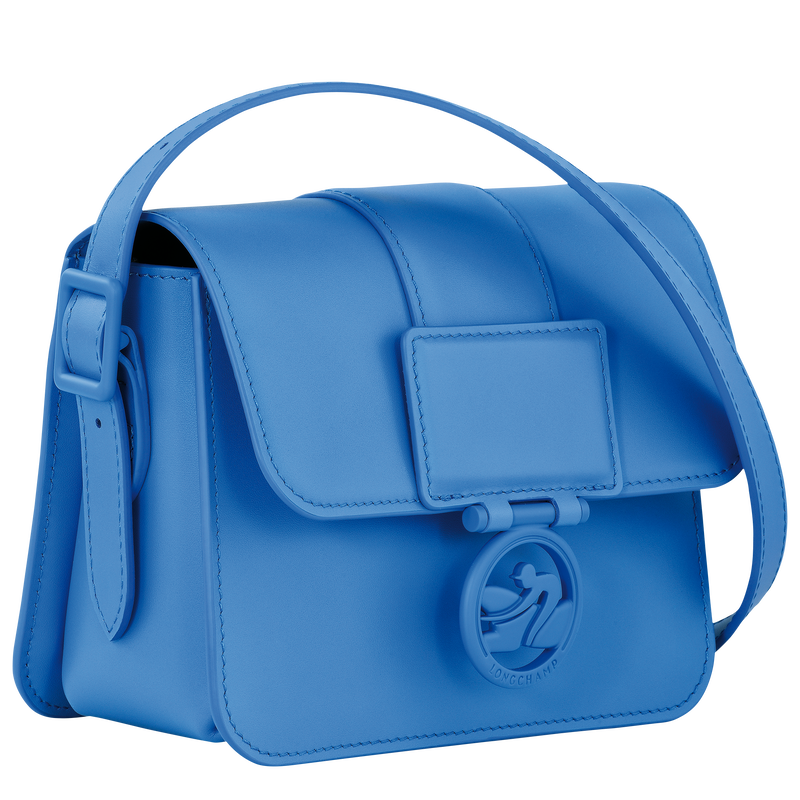 Box-Trot S Crossbody bag , Cobalt - Leather  - View 3 of 5