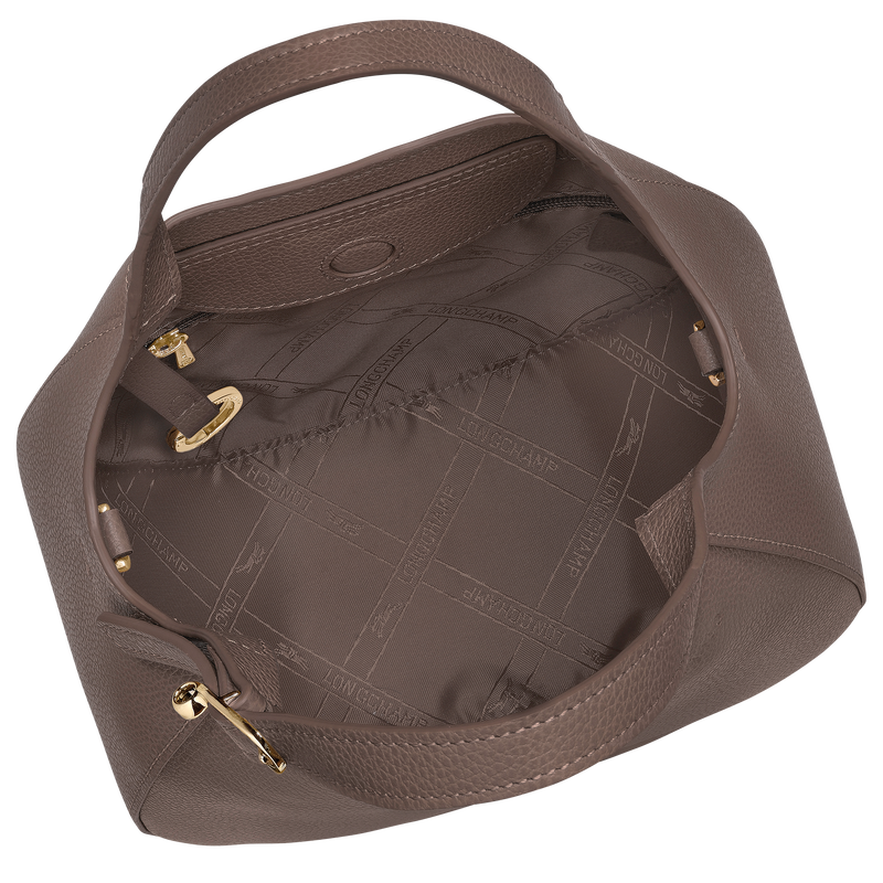 Sac &agrave; main S Le Foulonn&eacute; , Cuir - Taupe  - Vue 6 de 7