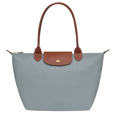 Le Pliage Original M Tote bag , Steel - Recycled canvas
