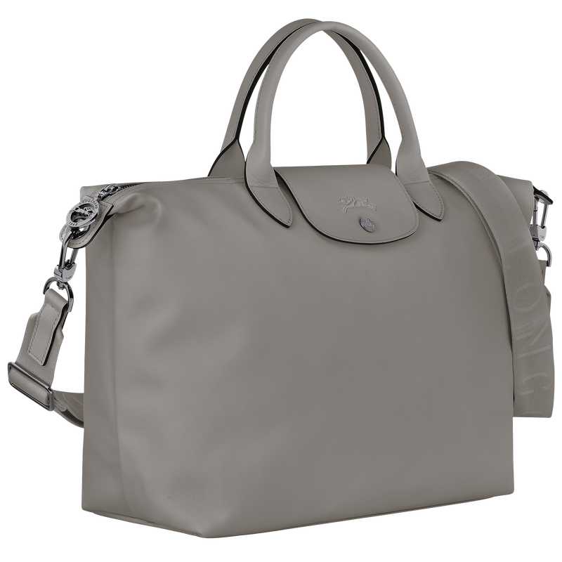 Longchamp Le Pliage Xtra hobo bag M - light grey. Extra large capacity