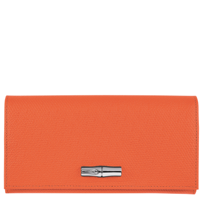 Roseau Lange Geldbörse mit Überschlag, Orange