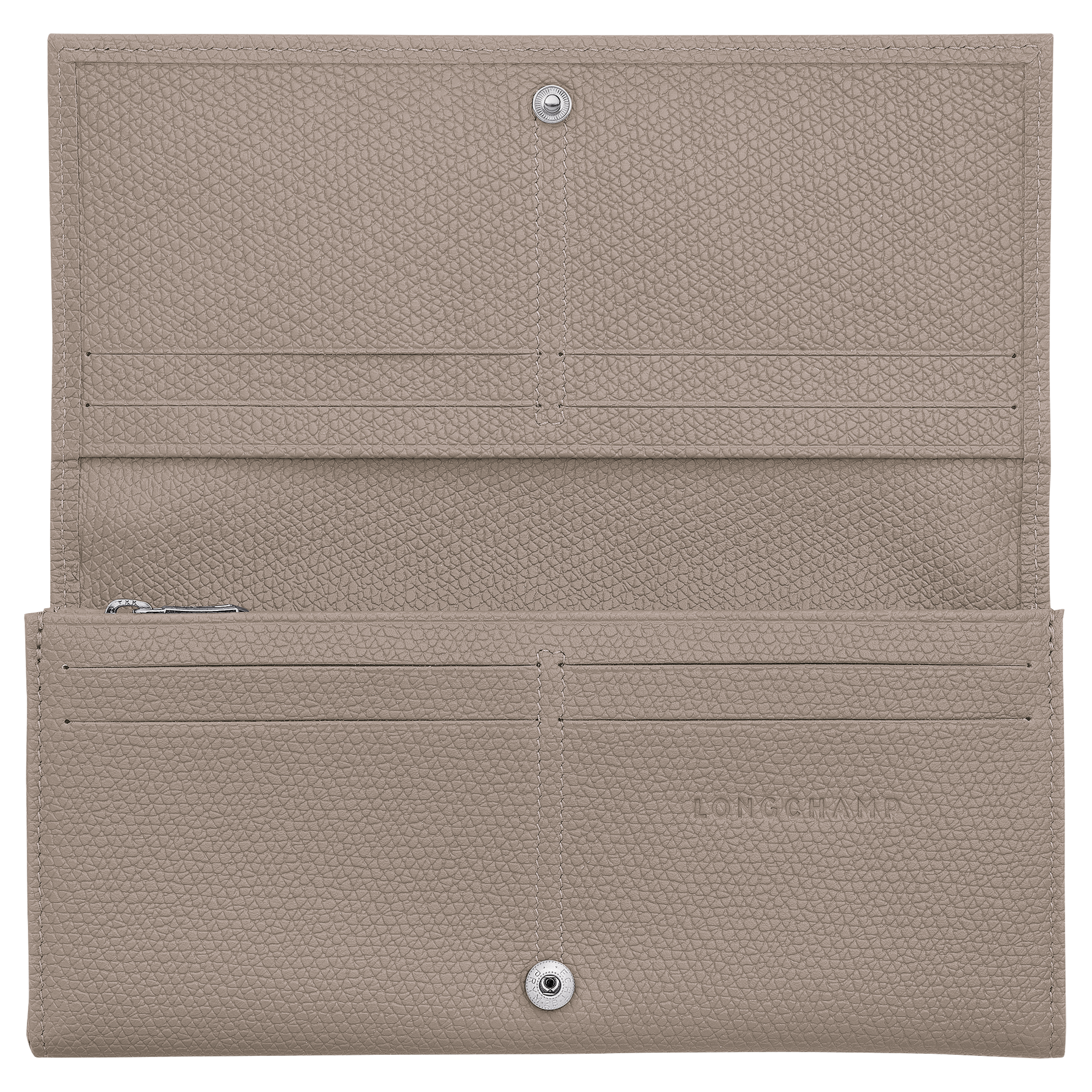 Le Roseau Long continental wallet, Clay