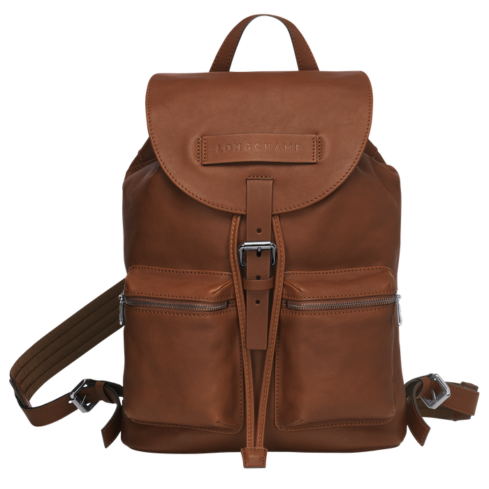 Longchamp 3D Sac à dos M, Cognac