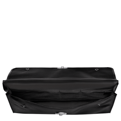 Le Foulonné Briefcase S, Black