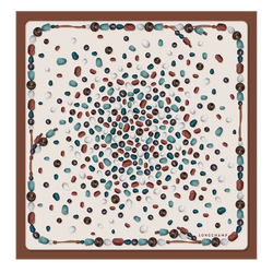 Perles de Paris Silk scarf 50 , Cashew - OTHER