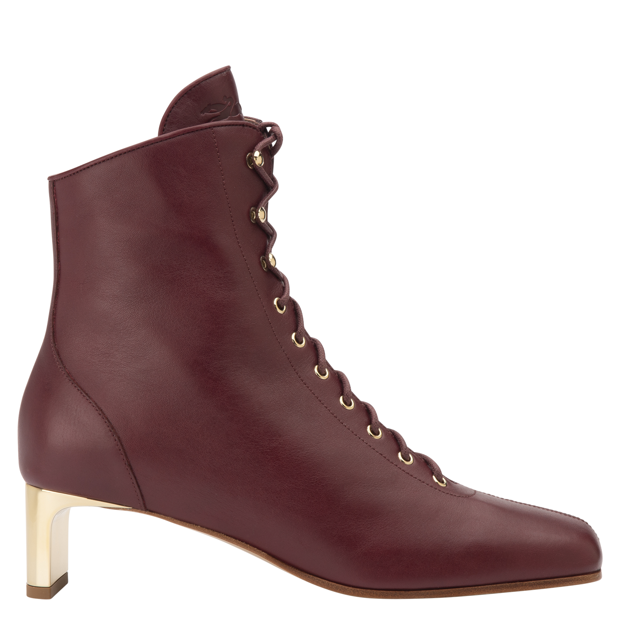 La Patineuse Botas bajas de tac&oacute;n alto, Burdeos