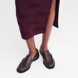 Au Sultan Loafer , Eggplant - Leather