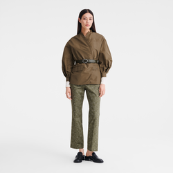 Kimono jacket , Artichoke - Technical taffeta